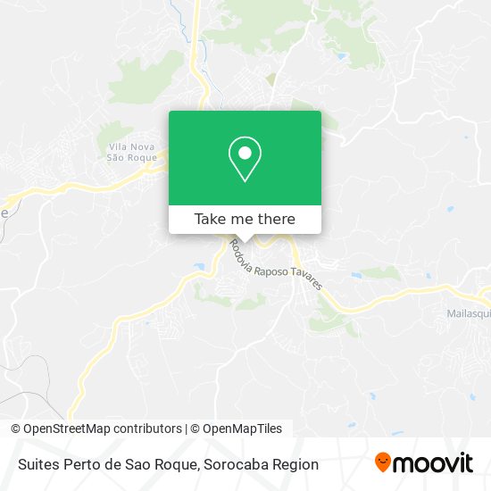 Suites Perto de Sao Roque map