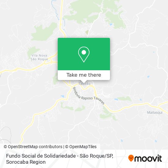 Fundo Social de Solidariedade - São Roque / SP map