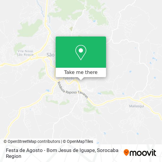 Mapa Festa de Agosto - Bom Jesus de Iguape