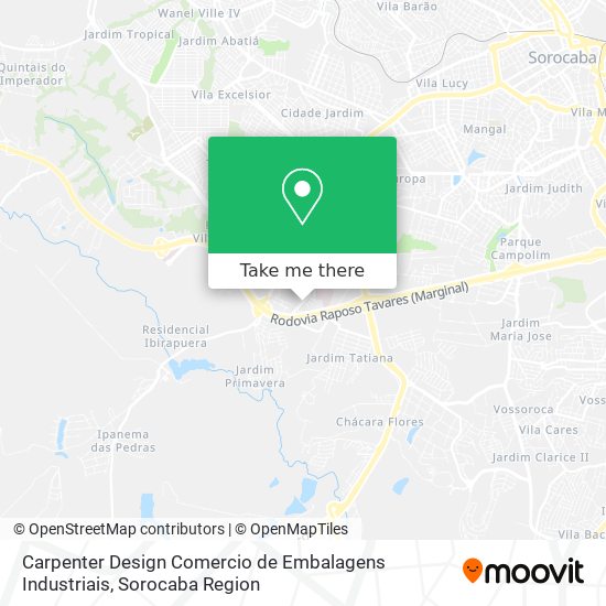 Carpenter Design Comercio de Embalagens Industriais map