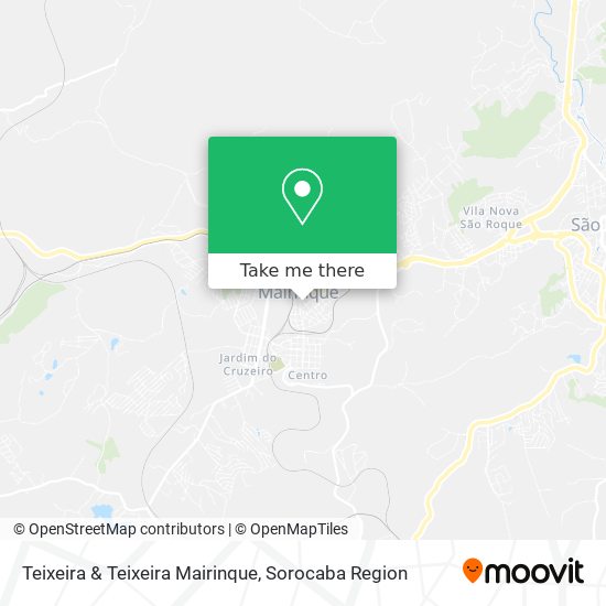 Mapa Teixeira & Teixeira Mairinque