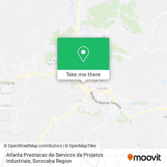 Mapa Atlanta Prestacao de Servicos de Projetos Industriais