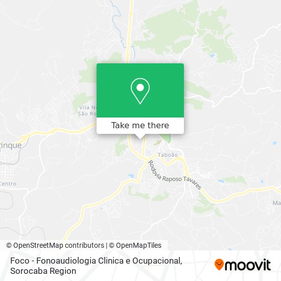 Foco - Fonoaudiologia Clinica e Ocupacional map