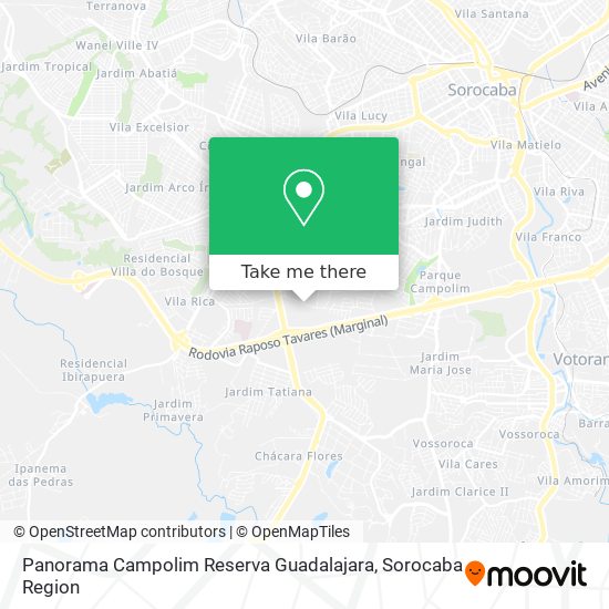 Panorama Campolim Reserva Guadalajara map