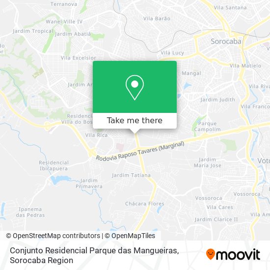 Mapa Conjunto Residencial Parque das Mangueiras