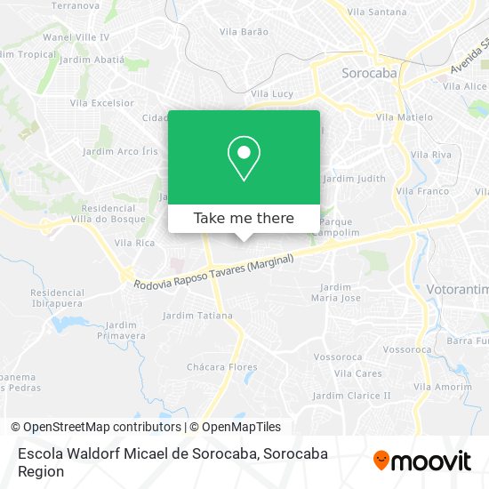 Escola Waldorf Micael de Sorocaba map