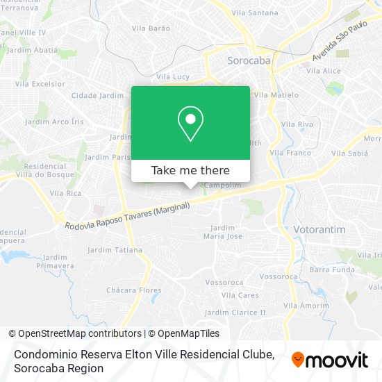 Condominio Reserva Elton Ville Residencial Clube map
