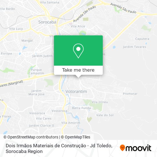 Dois Irmãos Materiais de Construção - Jd Toledo map