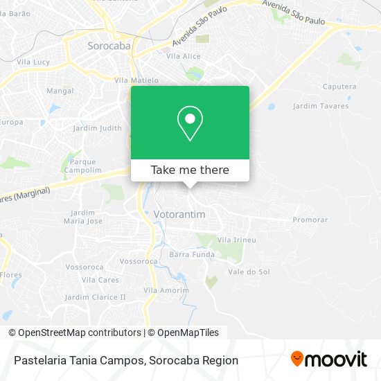 Pastelaria Tania Campos map