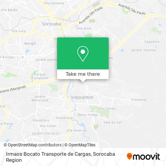 Irmaos Bocato Transporte de Cargas map