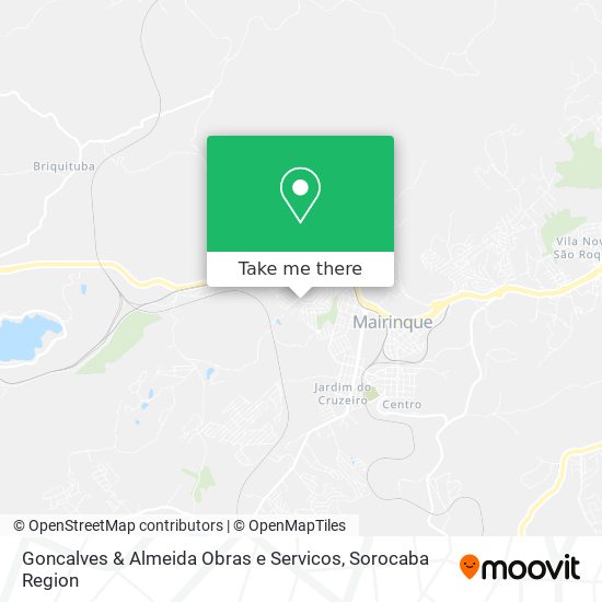 Mapa Goncalves & Almeida Obras e Servicos