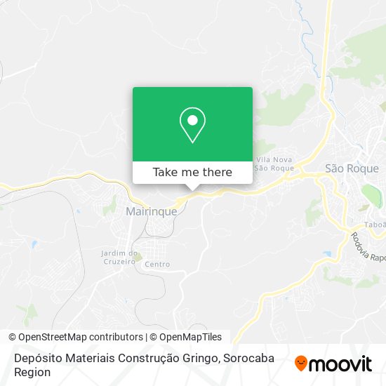 Mapa Depósito Materiais Construção Gringo