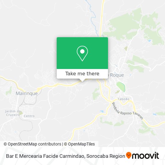 Mapa Bar E Mercearia Facide Carmindao