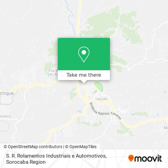 Mapa S. R. Rolamentos Industriais e Automotivos