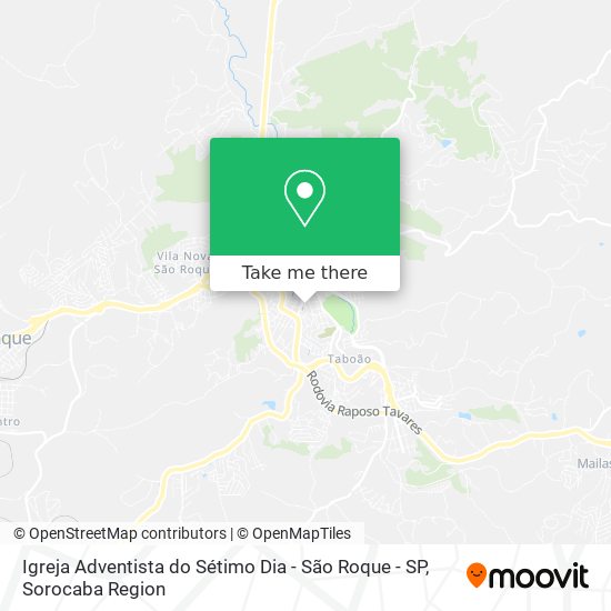 Igreja Adventista do Sétimo Dia - São Roque - SP map