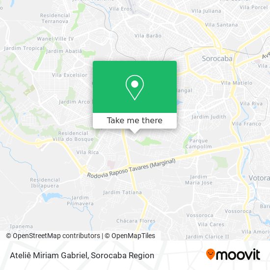Ateliê Miriam Gabriel map
