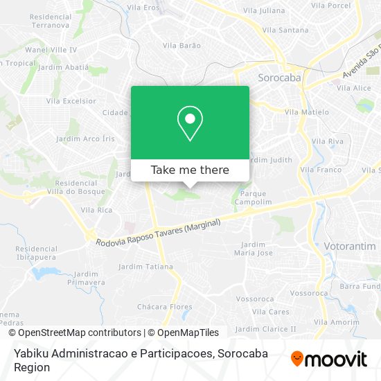 Yabiku Administracao e Participacoes map