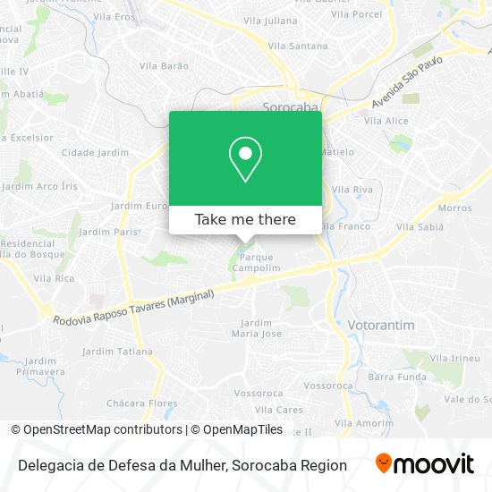 Delegacia de Defesa da Mulher map