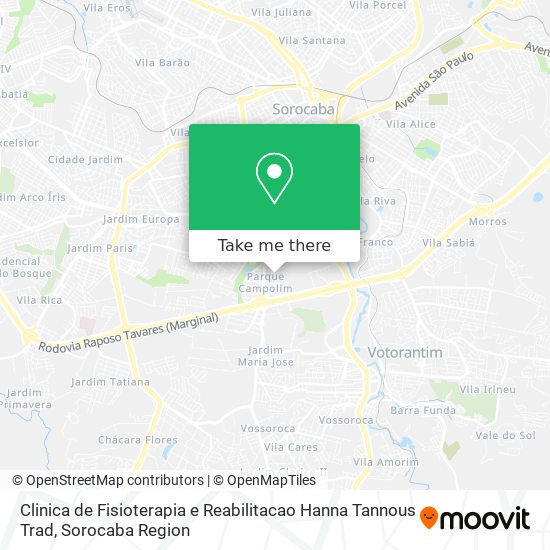 Clinica de Fisioterapia e Reabilitacao Hanna Tannous Trad map