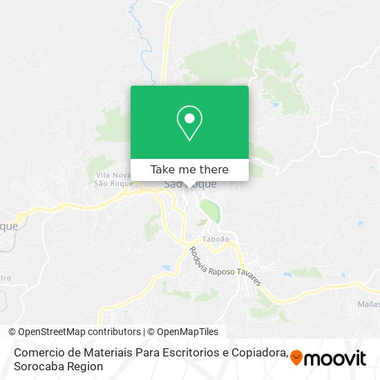 Comercio de Materiais Para Escritorios e Copiadora map