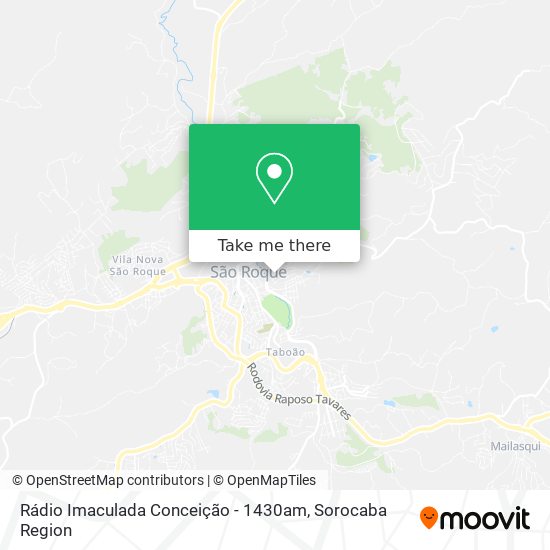 Mapa Rádio Imaculada Conceição - 1430am