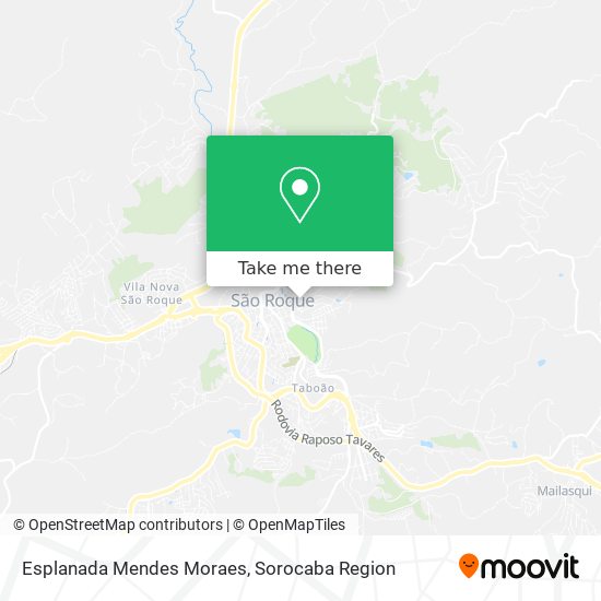 Mapa Esplanada Mendes Moraes