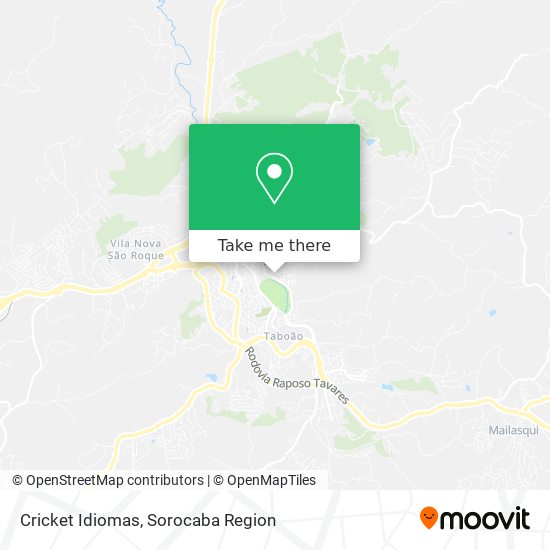 Mapa Cricket Idiomas