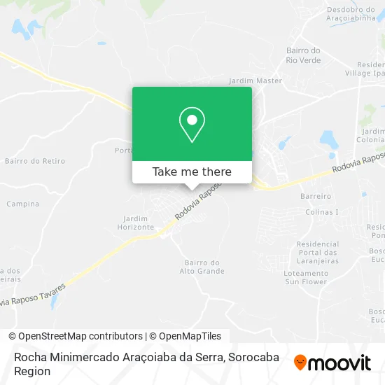 Rocha Minimercado Araçoiaba da Serra map
