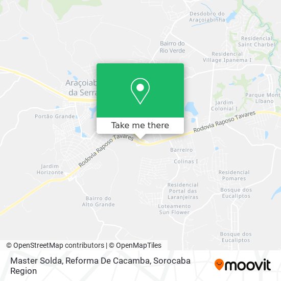 Mapa Master Solda, Reforma De Cacamba