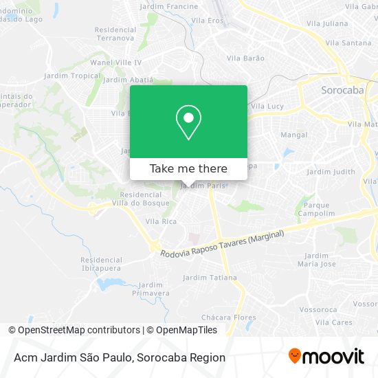 Mapa Acm Jardim São Paulo