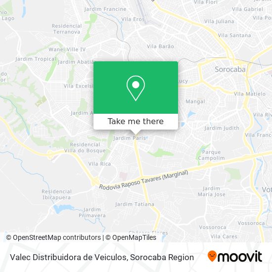 Valec Distribuidora de Veiculos map
