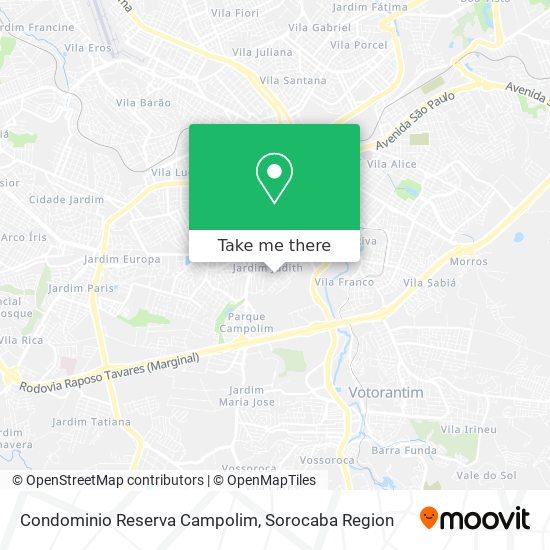 Condominio Reserva Campolim map