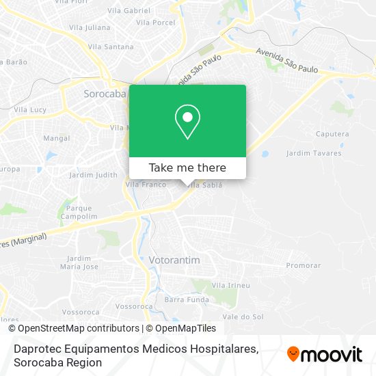 Daprotec Equipamentos Medicos Hospitalares map