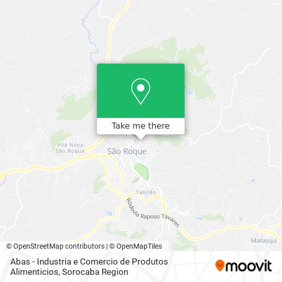 Abas - Industria e Comercio de Produtos Alimenticios map