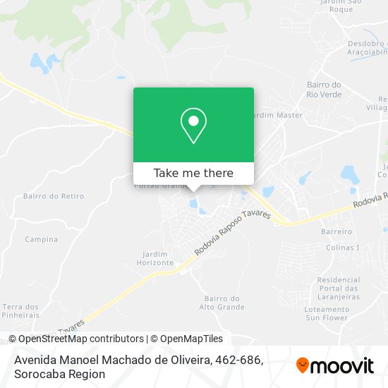 Mapa Avenida Manoel Machado de Oliveira, 462-686