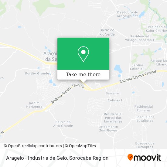 Aragelo - Industria de Gelo map