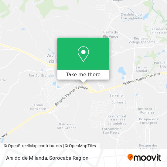 Anildo de Milanda map