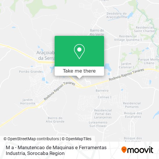 Mapa M a - Manutencao de Maquinas e Ferramentas Industria