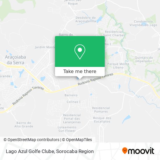 Lago Azul Golfe Clube map