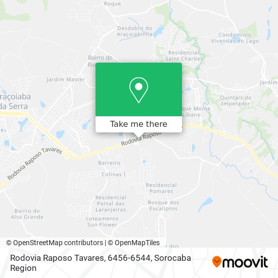 Rodovia Raposo Tavares, 6456-6544 map