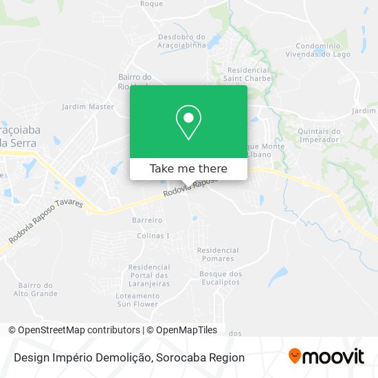 Design Império Demolição map