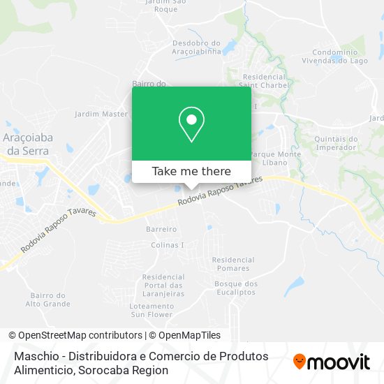 Maschio - Distribuidora e Comercio de Produtos Alimenticio map