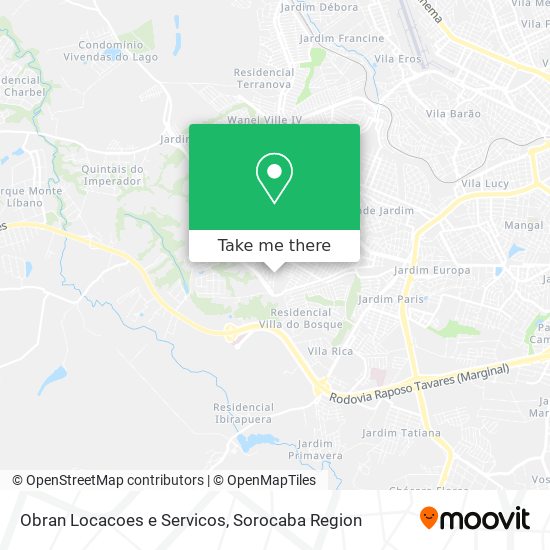 Obran Locacoes e Servicos map