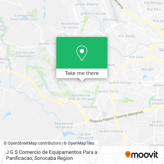 J G S Comercio de Equipamentos Para a Panificacao map