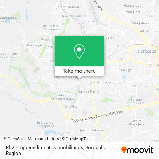 Mapa Rb2 Empreendimentos Imobiliarios