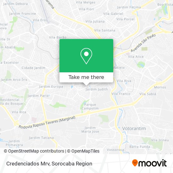 Credenciados Mrv map