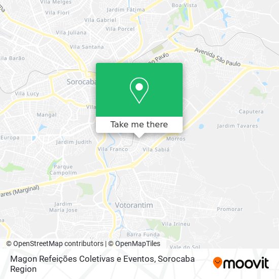 Magon Refeições Coletivas e Eventos map