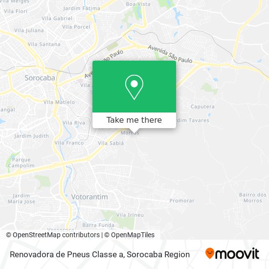 Renovadora de Pneus Classe a map