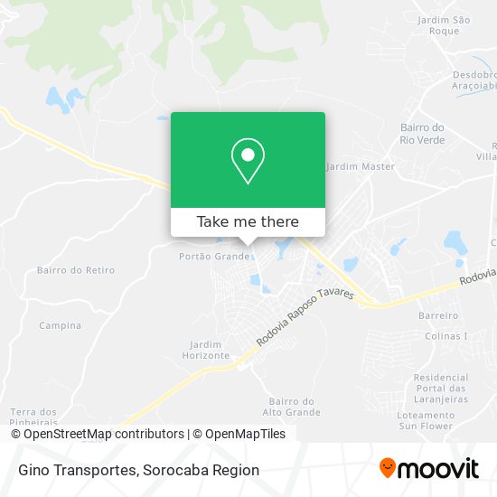 Gino Transportes map