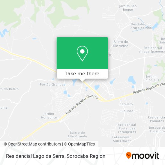 Residencial Lago da Serra map